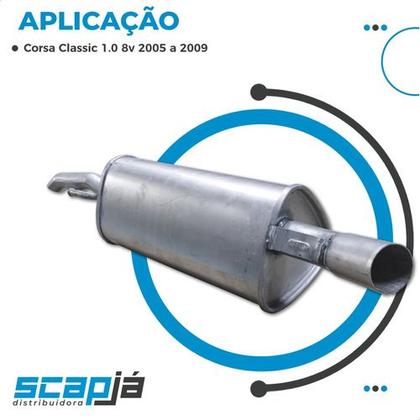 Imagem de Escapamento Silencioso Traseiro Corsa Classic 1.0 2005 2009