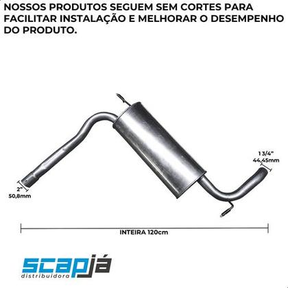 Imagem de Escapamento Silencioso Traseiro Strada 1.8 8v 2010 A 2012