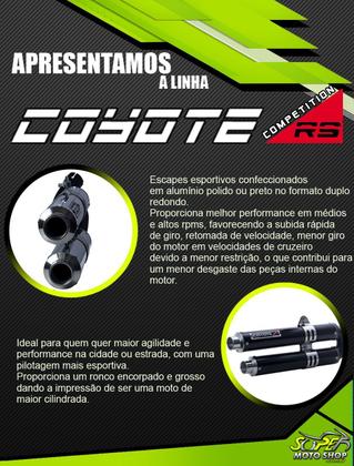 Imagem de Escape / Ponteira Coyote Competition Duplo em Alumínio - Fazer 250 ano 2016/2017 - Yamaha
