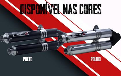 Imagem de Escape / Ponteira Coyote Competition Duplo em Alumínio - Fazer 250 ano 2016/2017 - Yamaha