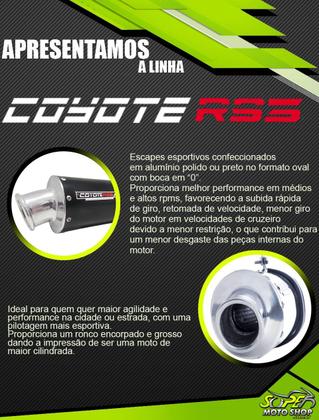 Imagem de Escape / Ponteira Coyote RS3 Aluminio Oval - Falcon NX 400 até 2005 - Honda