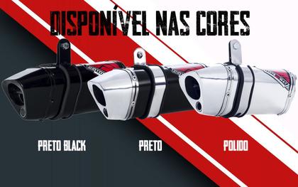 Imagem de Escape / Ponteira Coyote TRS 2 Way JUNIOR 20cm em Alumínio - Biz 125 ano 2011 em Diante - Honda