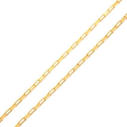 Imagem de Escapulário de Ouro 18k 60cm Unissex Medalha Dupla Face