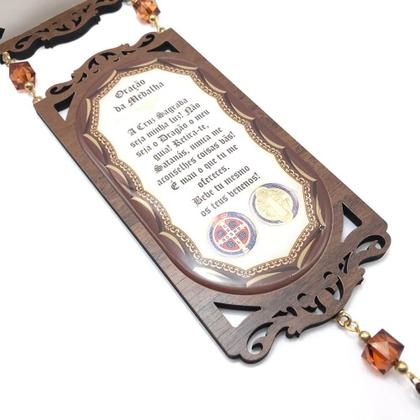 Imagem de Escapulário De Porta MDF Oratório São Bento