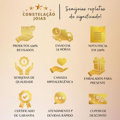 Imagem de Escapulário deus é fiel folheado á ouro 18k