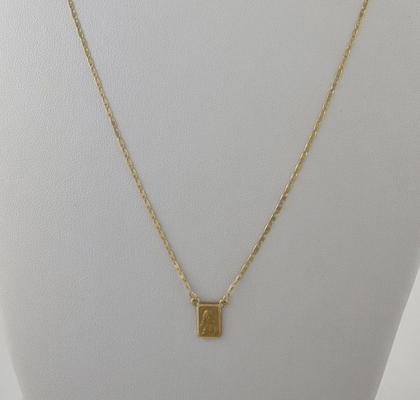 Imagem de Escapulário Feminino Piastrine 1.3 65 Cm S F Ouro 18k 750