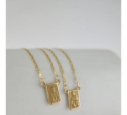 Imagem de Escapulário Feminino Piastrine 1.3 65 Cm S F Ouro 18k 750