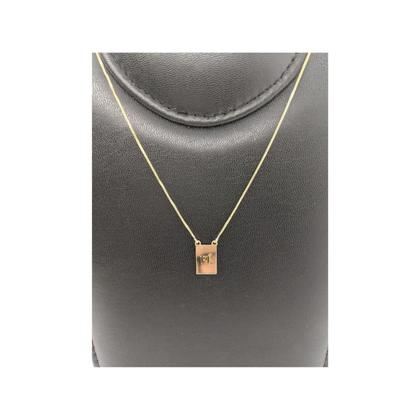 Imagem de Escapulário Folheado A Ouro Dizeres Fé E Ave Maria 60Cm