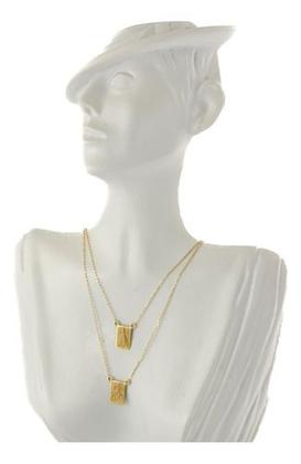 Imagem de Escapulário Masculino Ouro 18k Ns Aparecida S Jorge 60 Cm Js