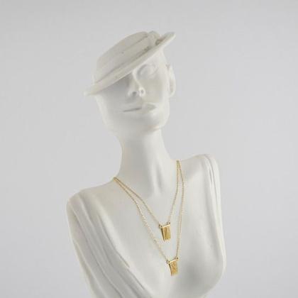 Imagem de Escapulário Masculino Ouro 18k Ns Aparecida S Jorge 60 Cm Js