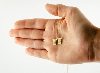 Imagem de Escapulário Masculino Ouro 18k Ns Aparecida S Jorge 60 Cm Js