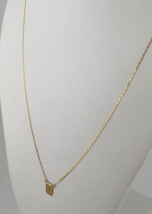 Imagem de Escapulário Masculino Piastrine 1.3 65 Cm S F Ouro 18k 750