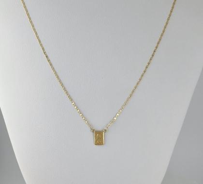 Imagem de Escapulário Masculino Piastrine 1.3 65 Cm S F Ouro 18k 750