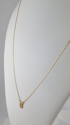 Imagem de Escapulário Masculino Piastrine 1.3 65 Cm S F Ouro 18k 750