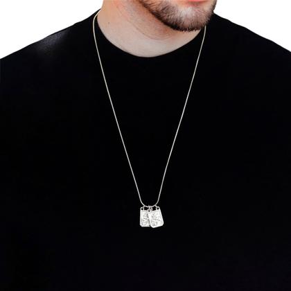 Imagem de Escapulário medalha de São Jorge ouro ou prata/ Colar de proteção