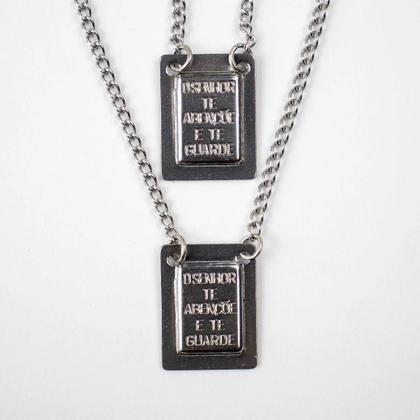 Imagem de Escapulário Nossa Sra. Das Graças Aço Inox 1,50X32 Cm