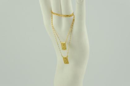 Imagem de Escapulário Ouro 18k 70 Cm 8x12 Simples Ns Do Carmo Sagrado