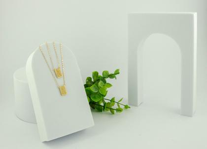 Imagem de Escapulário Ouro 18k 70 Cm 8x12 Simples Ns Do Carmo Sagrado