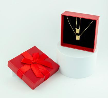 Imagem de Escapulário Ouro 18k 70 Cm 8x12 Simples Ns Do Carmo Sagrado