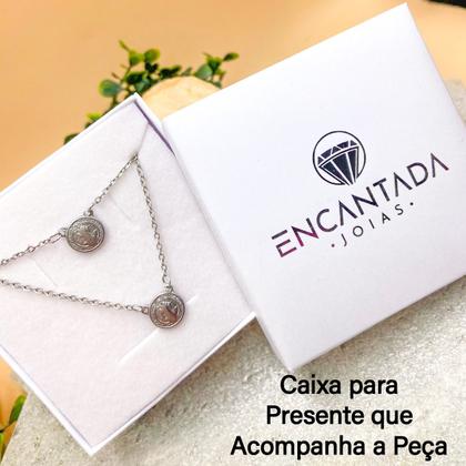 Imagem de Escapulário São Bento Em Aço Inox Cirúrgico unissex colar