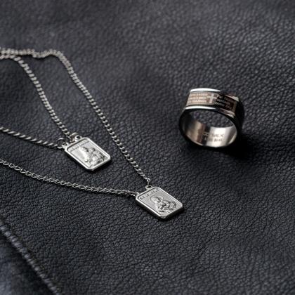 Imagem de Escapulário Tradicional em Aço NSra. Carmo e S.C. Jesus 14x11mm 60cm