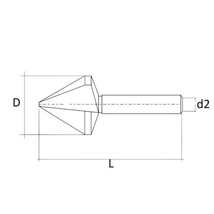 Imagem de escareador 90 08 mmx6h din335c