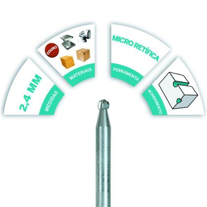 Imagem de Escariador de Alta Velocidade 190 Esférico 3/32 Dremel