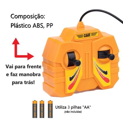 Imagem de Escavadeira Carrinho De Controle Com Fio Brinquedo 1:36