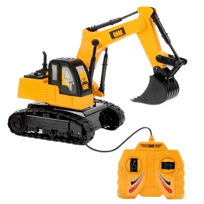 Imagem de Escavadeira Carrinho De Controle Com Fio Brinquedo 1:36