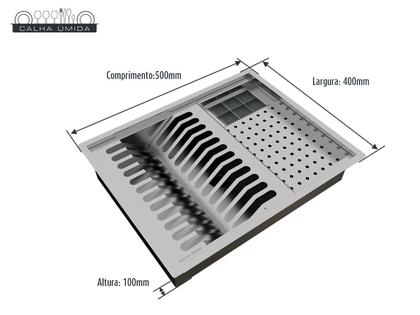 Imagem de Escorredor Calha Úmida Quadratta