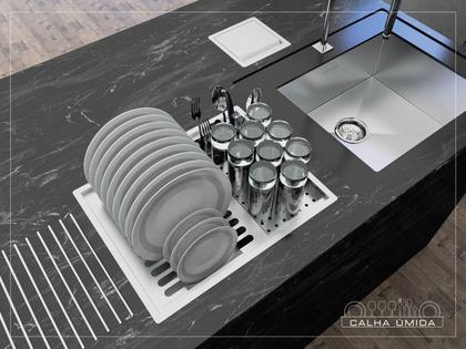 Imagem de Escorredor Calha Úmida Quadratta