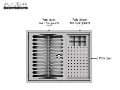 Imagem de Escorredor Calha Úmida Quadratta