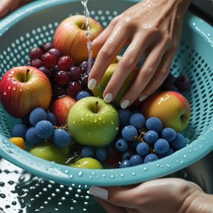 Imagem de Escorredor Cesto Multiuso Arroz Macarrão Frutas 27x12cm Livre Bpa