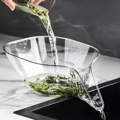 Imagem de Escorredor De Alimentos Em Acrílico Funil Multiuso Cesto