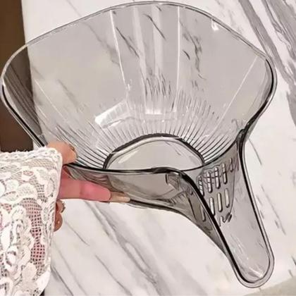 Imagem de Escorredor De Alimentos Em Acrílico Funil Multiuso Cesto