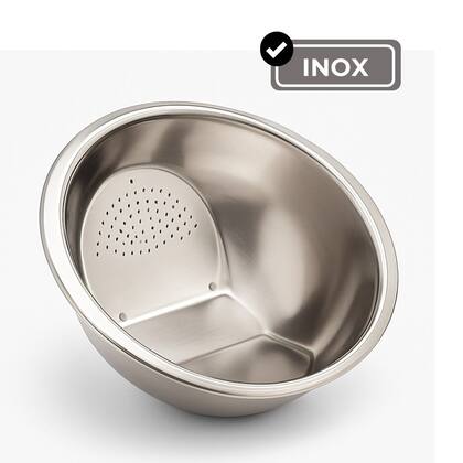 Imagem de Escorredor de Arroz Alimentos Legumes Inox 25cm Em Casa Tem