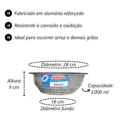 Imagem de Escorredor de Arroz Continental (3 Litros)