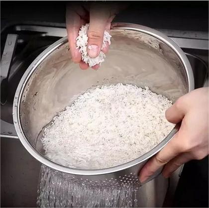 Imagem de Escorredor de arroz inox 24cm