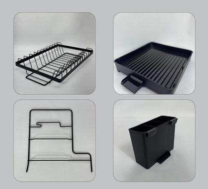 Escorredor De Louça 2 Andares Com Drenagem Automática e Porta Talheres - NOTUZ Imagem de Escorredor De Louça 2 Andares Com Drenagem Automática e Porta Talheres
