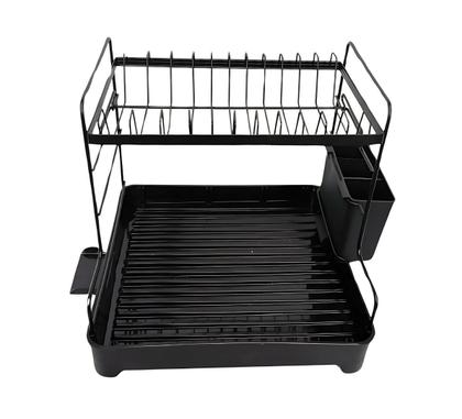 Escorredor De Louça 2 Andares Com Drenagem Automática e Porta Talheres - NOTUZ Imagem de Escorredor De Louça 2 Andares Com Drenagem Automática e Porta Talheres