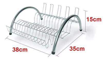 Imagem de Escorredor De Louça Arco Cromado Pequeno Madefer Inox
