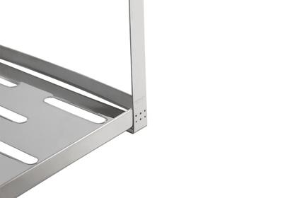 Imagem de Escorredor de Louça em Aço Inox 16 pratos, Dois Andares e Escorredor de Talheres Brinox Suprema