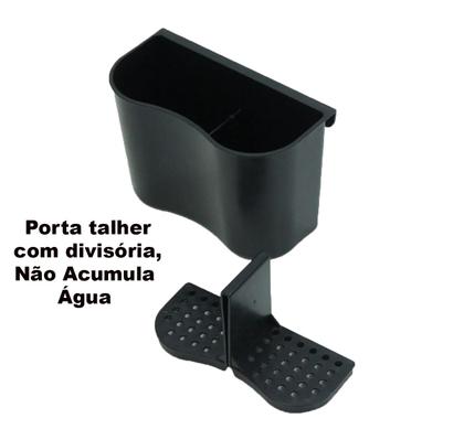 Imagem de Escorredor De Louça Inox 12 Pratos Inox Não Enferruja Preto