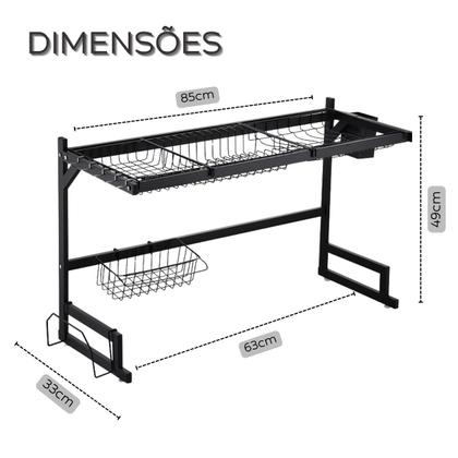 Imagem de Escorredor de Louças 2 Andar para Pia Bancada Suspenso Resistente