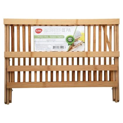 Imagem de Escorredor de Louças Dobrável Bambu 45x33 cm CK4588 - Clink
