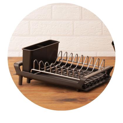 Imagem de Escorredor de Louças Porta Copos com Bandeja Extensível