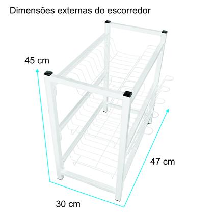 Imagem de Escorredor De Louças Pratos E Talheres 3 Andares