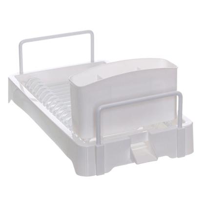 Imagem de Escorredor de Louças Prime Smart de Bancada Porta Talheres Removível Metaltru  13521.1.1 Branco