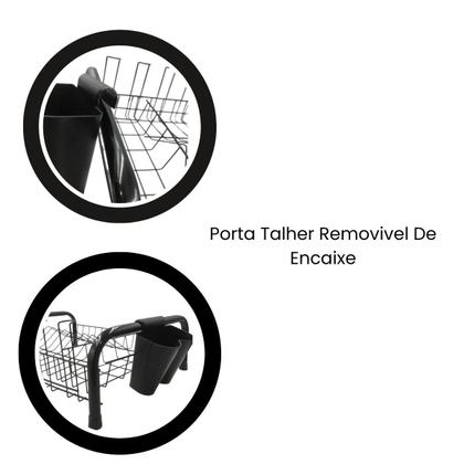Imagem de Escorredor De Louças Resistente Médio Reforçado 9 Pratos