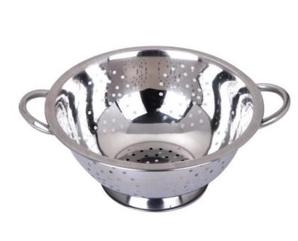 Imagem de Escorredor De Massas Macarrão Alimentos Em Aço Inox 24cm - Wincy